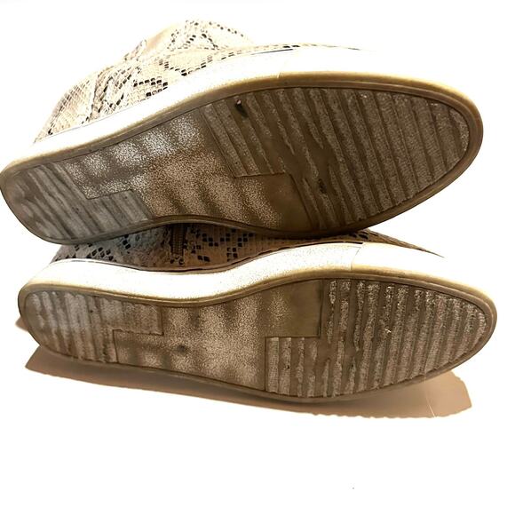 Sugar Animal Print Wedge Sneaker Booties Women's Size 8 - Picture 5 of 7